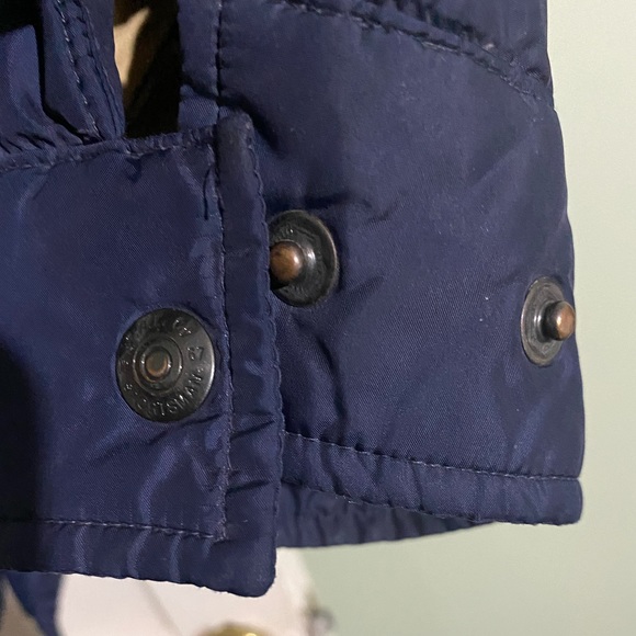 Vintage Men's Ralph Lauren Polo Sport Navy/Tan Jacket Puffer Coat - Men Small - Picture 14 of 14